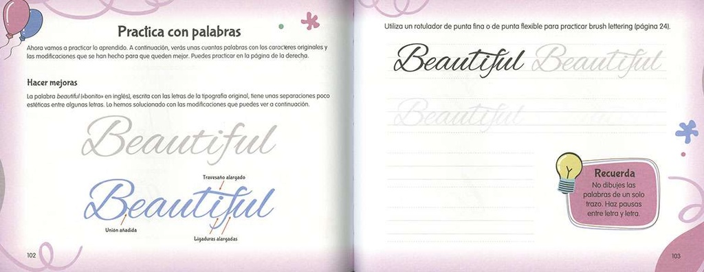 Lettering para Niños. Arte con Palabras. Varios lettering . La  Superpapelería