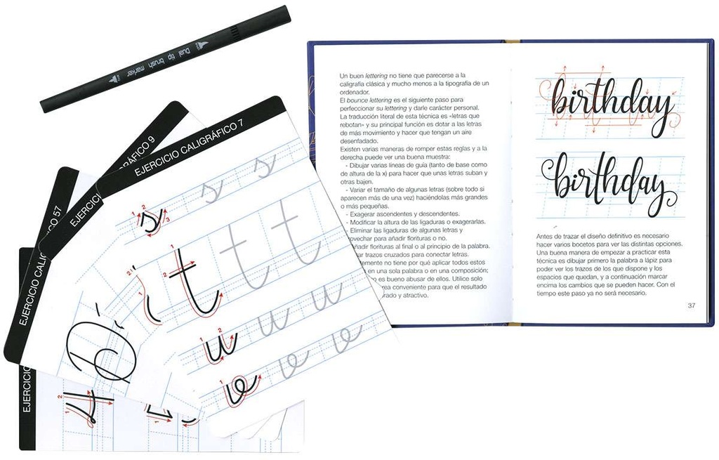 Libro Lettering Trazos: Plantillas Lettering Y Caligrafia