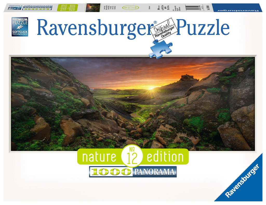 Puzzle 1000 piezas -Sol sobre Islandia- Ravensburger