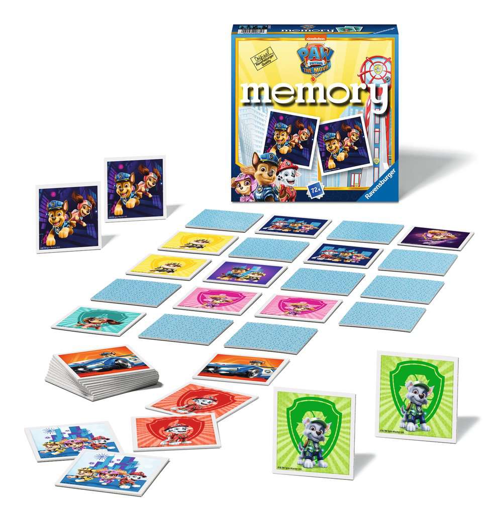 Juego Memory -Paw Patrol / Patrulla Canina Movie- Ravensburger