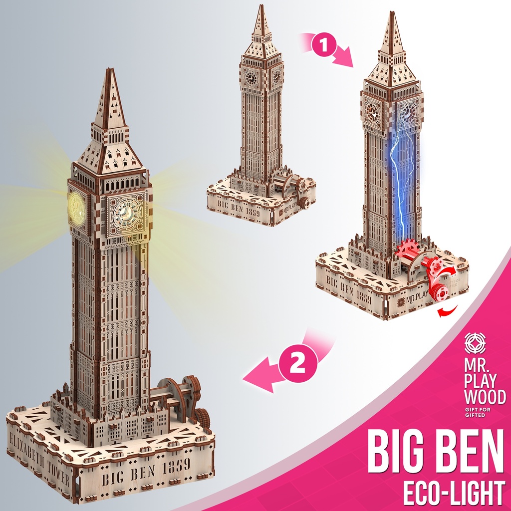 Big Ben (Eco - Luz) 294 Piezas - Mr. Playwood