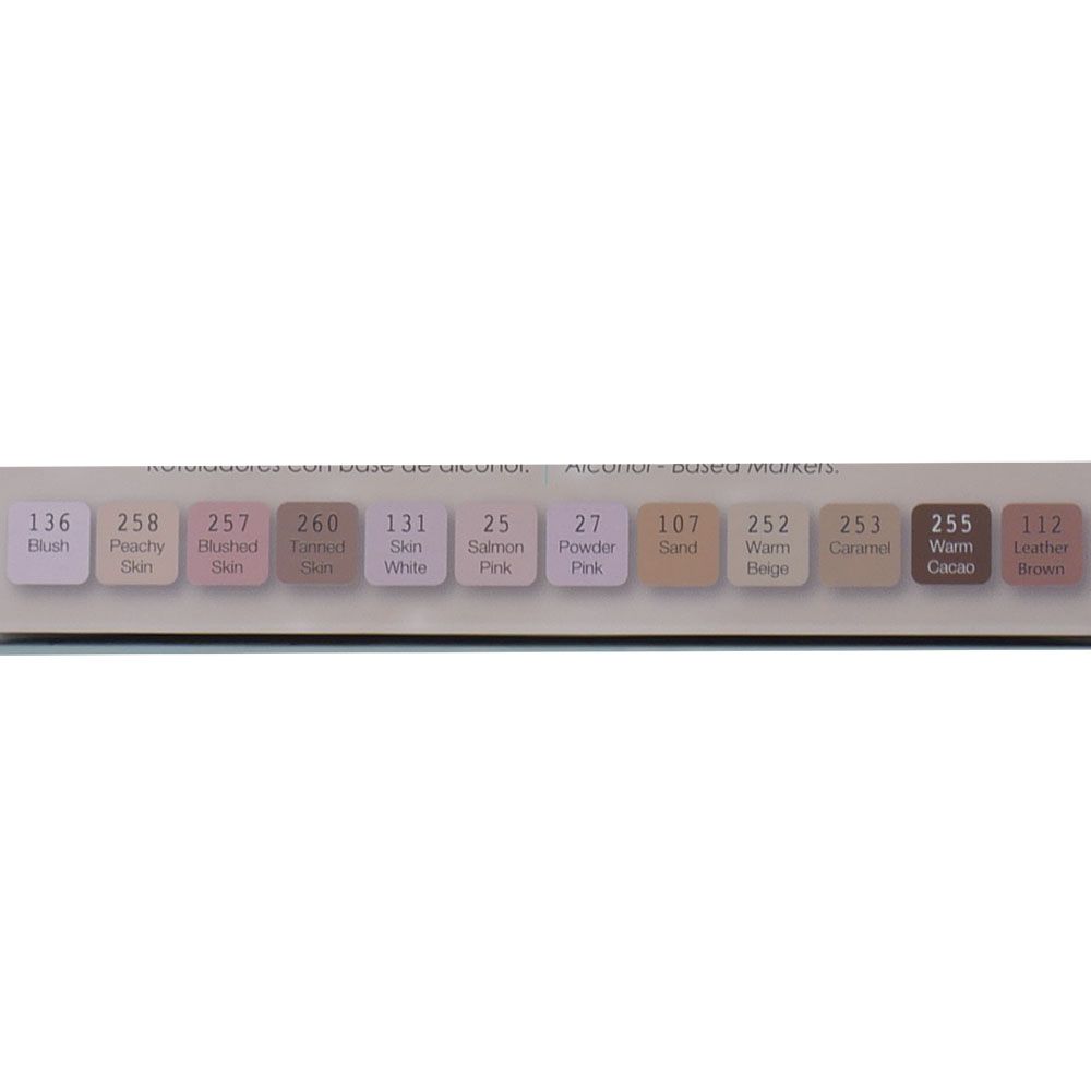 Rotuladores -Twin Brush- Doble Punta Base Alcohol (12 Colores Piel) Artis Decor