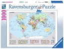 Puzzle 1000 piezas -Mapamundi Político- Ravensburger