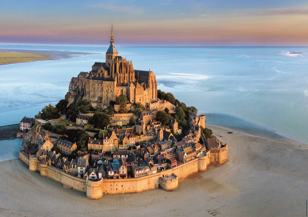 Puzzle 1000 piezas -Monte Saint Michel desde el Aire- Educa