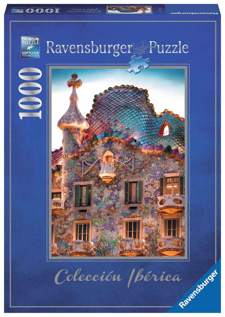 Puzzle 1000 piezas -Casa Batlló, Barcelona- Ravensburger