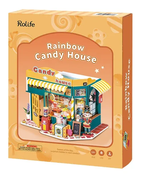 Kit -Rainbow Candy House- Rolife Robotime