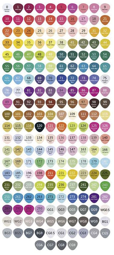 Estuche Rotuladores -Luxury Artist- Doble Punta Base Alcohol (204 Colores) Alex Bog
