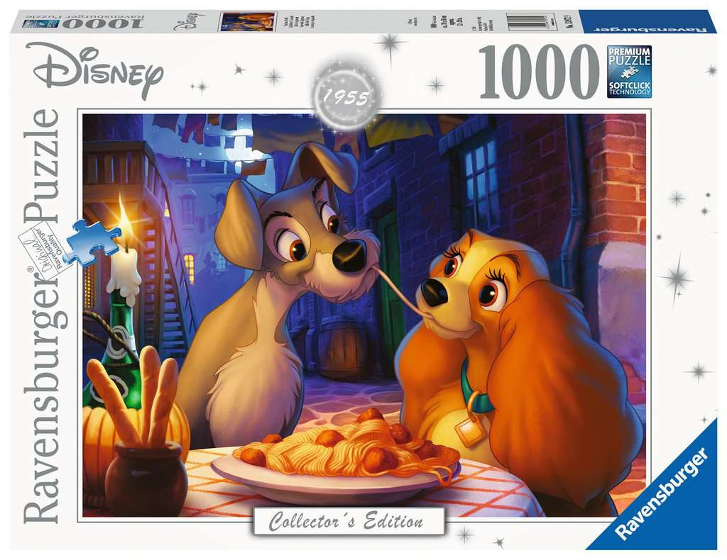 Puzzle 1000 piezas -Lilli y El Vagabundo- Ravensburger