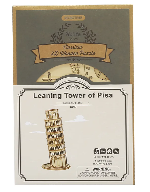 Set Construcción Madera -Torre de Pisa- Rolife Robotime