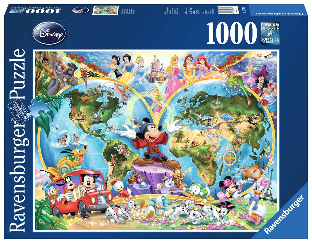 Puzzle 1000 piezas -Protagonistas Disney- Ravensburger (copia)