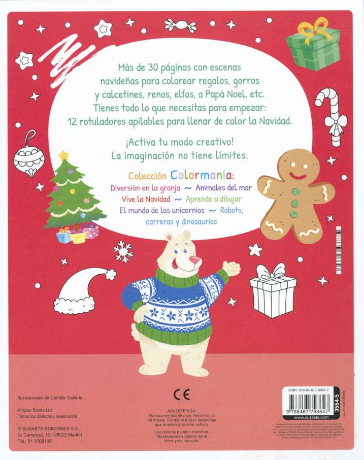 Colormanía: Vive la Navidad- Susaeta Ediciones