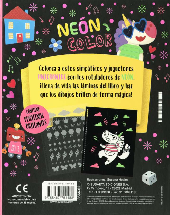 Neón Color -Unicornios- Susaeta Ediciones