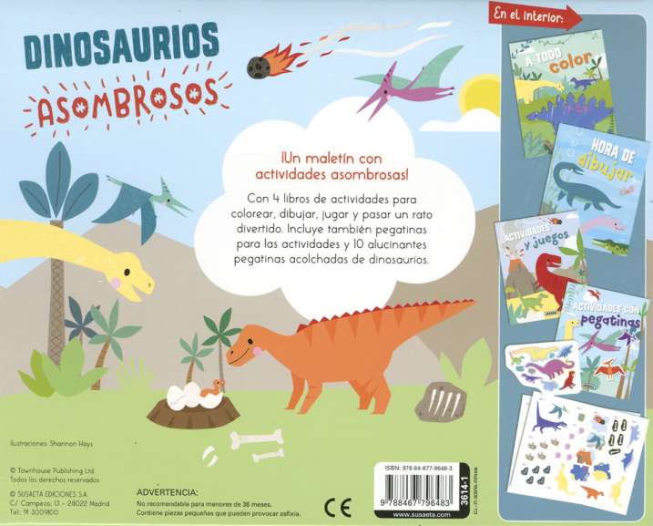 Maletín de Actividades: Dinosaurios Asombrosos - Susaeta Ediciones