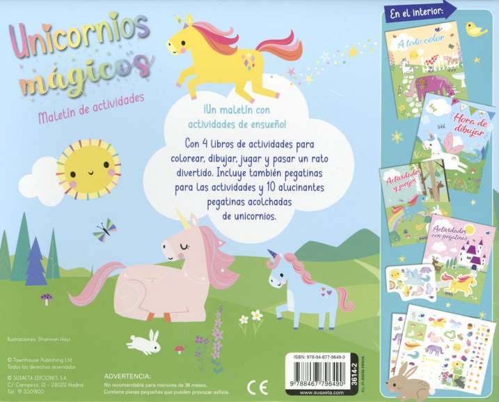 Maletín de Actividades: Unicornios Mágicos - Susaeta Ediciones