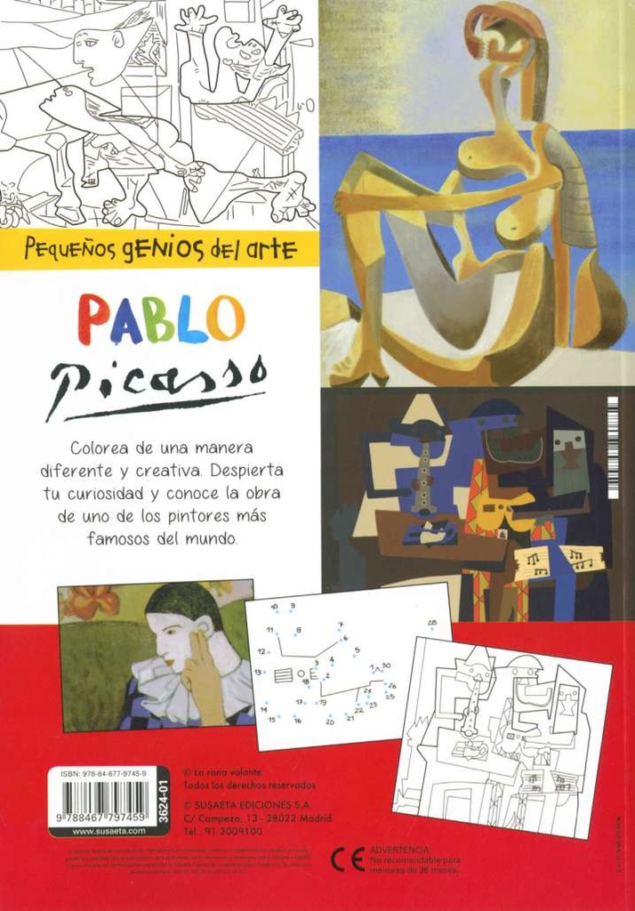 Pequeños Genios del Arte: Pablo Picasso - Susaeta Ediciones