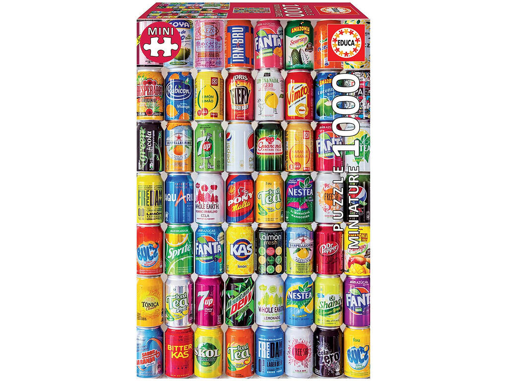 Puzzle 1000 piezas Miniatura -Latas II- Educa