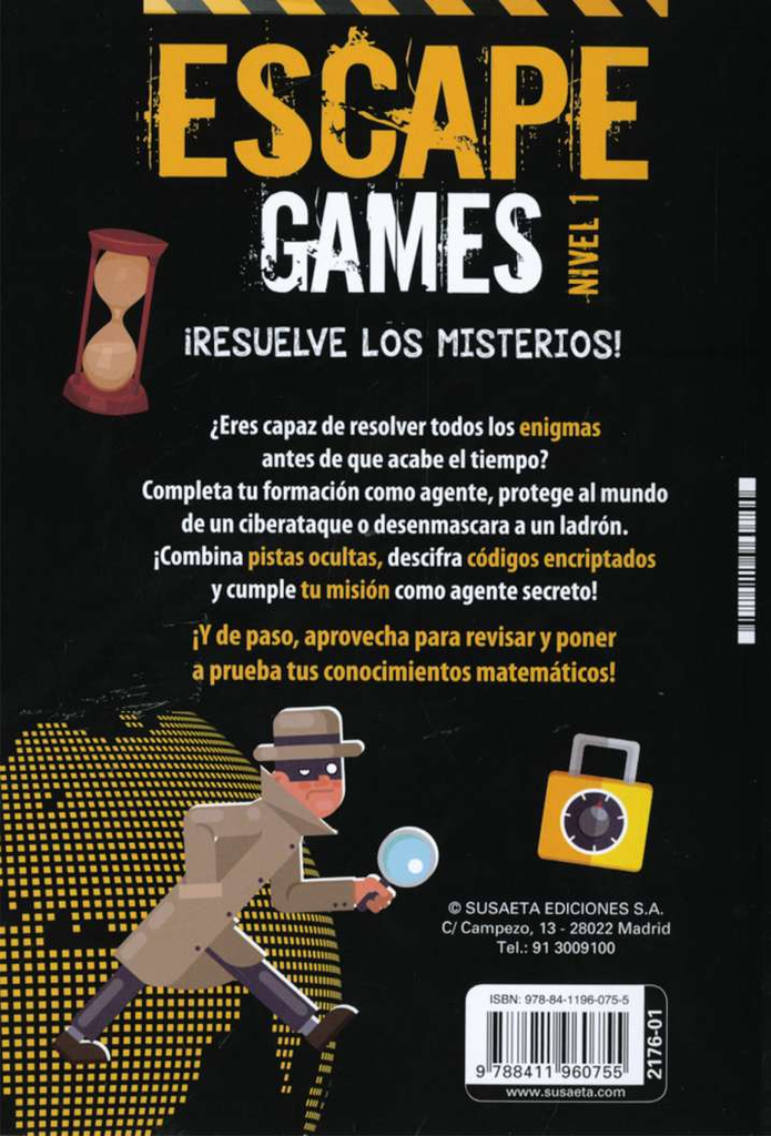 Escape Games. ¡Resuelve los Misterios! Nivel 1 - Susaeta Ediciones