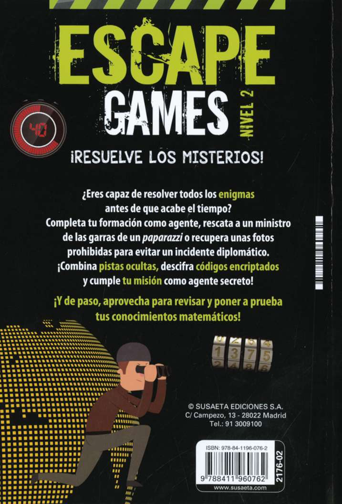 Escape Games. ¡Resuelve los Misterios! Nivel 2 - Susaeta Ediciones