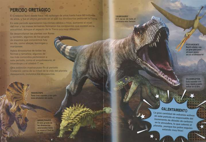 Libro Kit -El Mundo de los Dinosaurios- Susaeta Ediciones