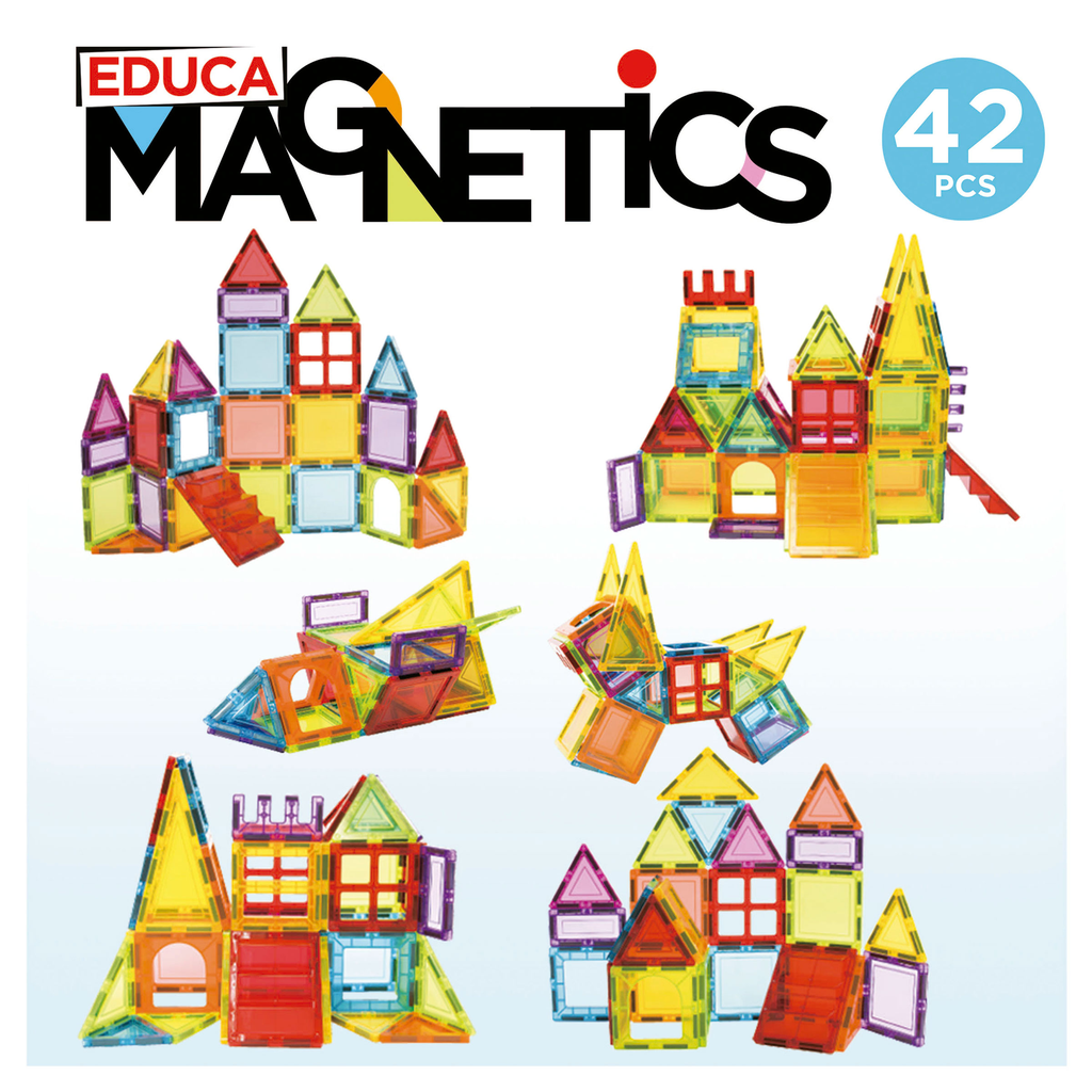 Juego Construcción Magnético 42 pzs. Educa Magnetics