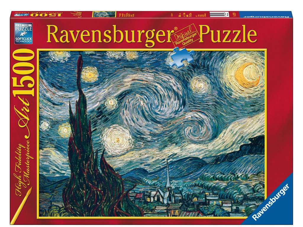 Puzzle 1500 piezas -Van Gogh: Noche Estrellada- Ravensburger