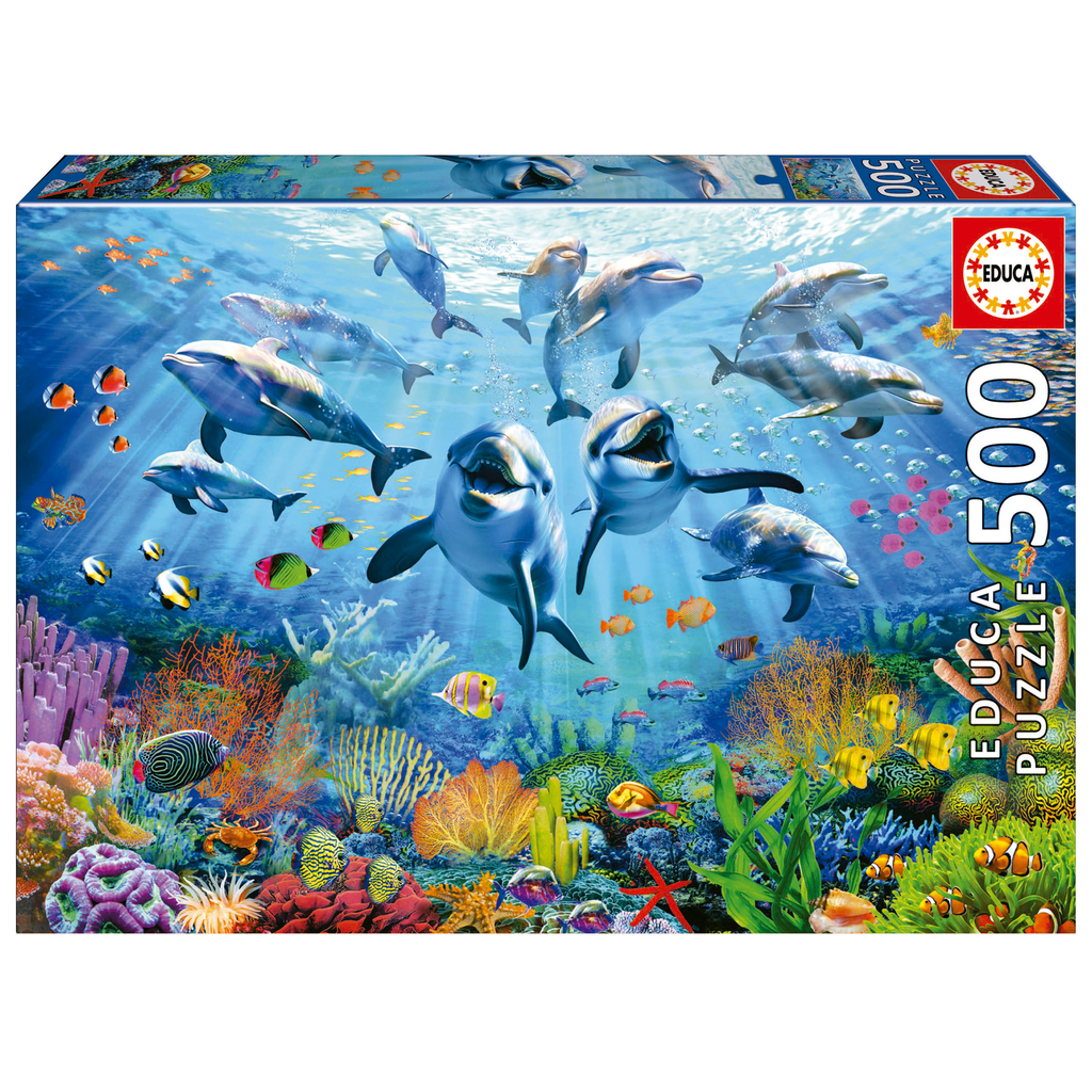 Puzzle 500 piezas -Fiesta Bajo el Mar- Educa