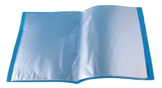 Carpeta A4 Con 40 Fundas Transparentes Flúor Opaco Main Paper