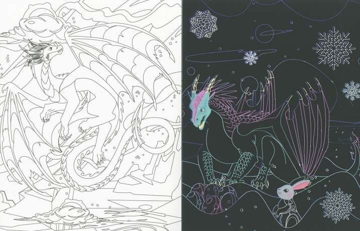 Dibujos para Colorear y Raspar -Dragones- Susaeta Ediciones
