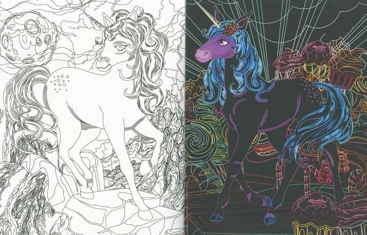 Dibujos para Colorear y Raspar -Unicornios- Susaeta Ediciones