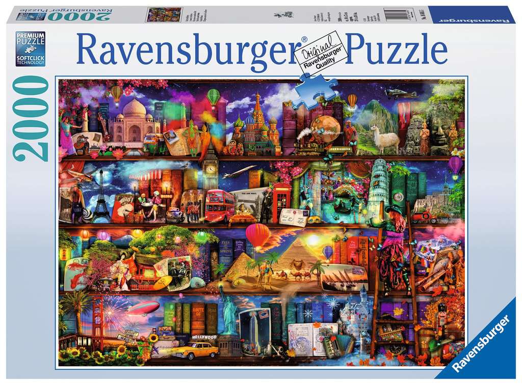 Puzzle 2000 piezas -El Mundo De Los Libros- Ravensburger
