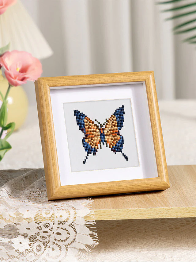 Set 9 Mini Pintar con Diamantes -Mariposas- 15 x 15 cm. Figured´Art