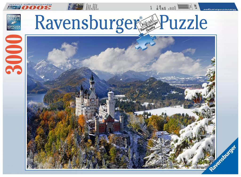 Puzzle 3000 piezas -Castillo De Neuschwanstein En Invierno- Ravensburger