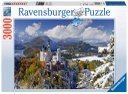 Puzzle 3000 piezas -Castillo De Neuschwanstein En Invierno- Ravensburger