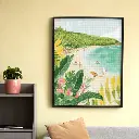 Pintar con Diamantes -Paraiso del Surf- Bastidor 40 x 50 cm. Figured´Art