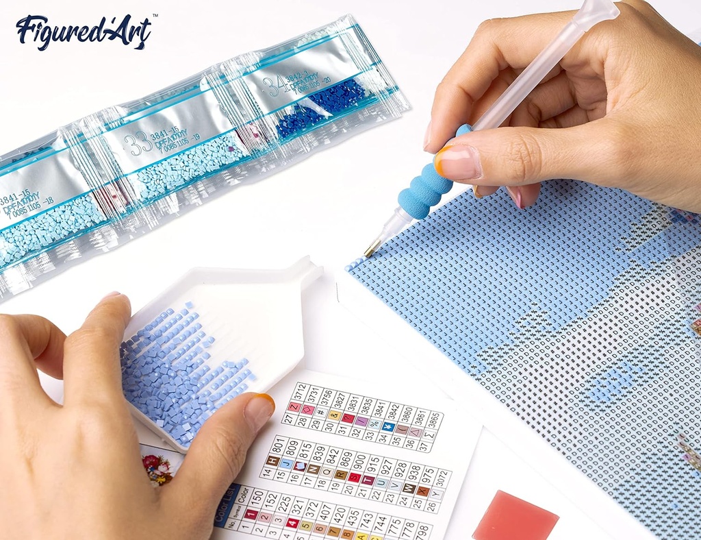 Pintar con Diamantes -Collage de Cocina- Bastidor 40 x 50 cm. Figured´Art