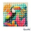 Pintar con Diamantes -Tucán Tropical- Bastidor 25 x 25 cm. Figured´Art