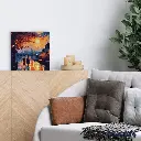 Pintar Por Números -Noche Romántica- Bastidor 20 x 20 cm. Figured´Art