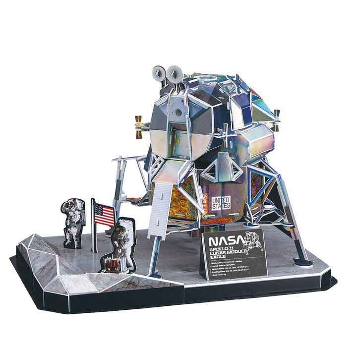 Set Puzzle 3D -Apollo XI Lunar Module Eagle NASA - Cubic Fun