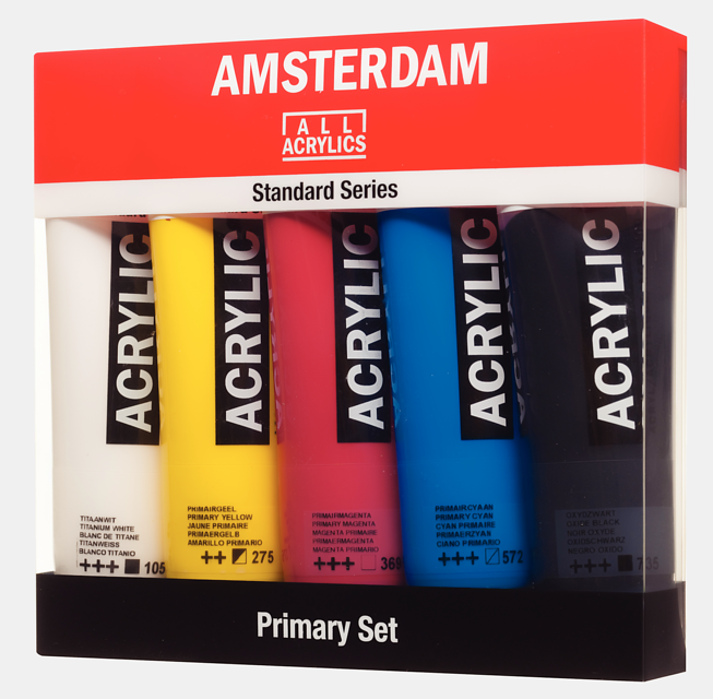 Acrílico Amsterdam Estuche 5x120 ml. Talens