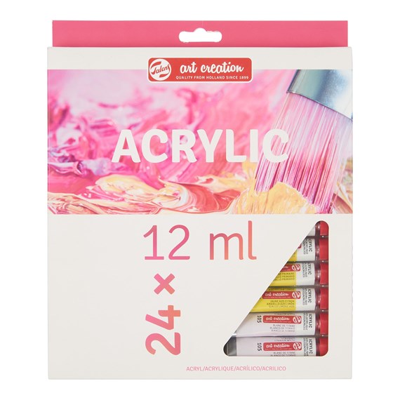 Set 24 Tubos 12 ml. Acrílico Art Creation Talens