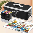 Estuche Rotuladores -Luxury Artist- Doble Punta Base Alcohol (204 Colores) Alex Bog