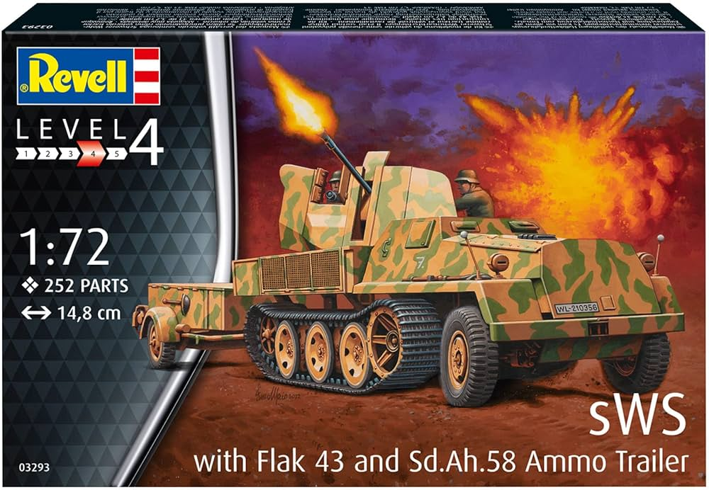 Carro 1/72 -Wiht Flak 43 and Sd.Ah.58 Ammo Trailer- Revell