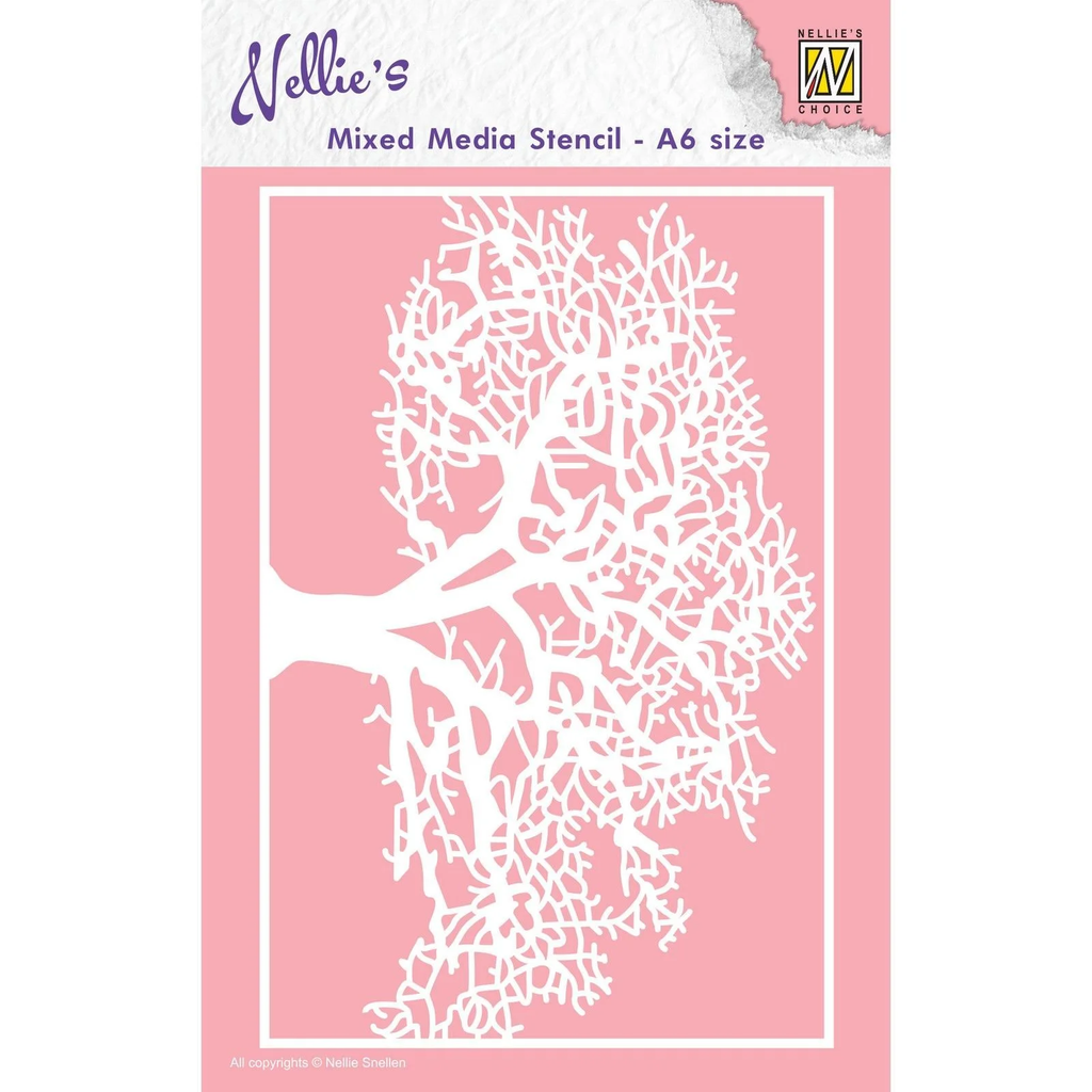 Plantilla Stencil A6 -Tree- Nellie´s