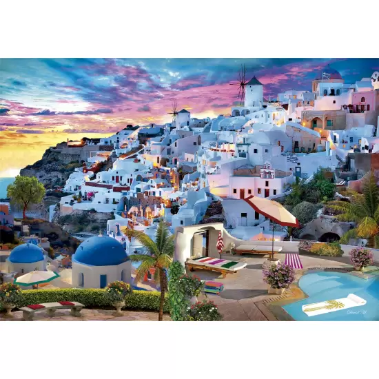 Puzzle 500 piezas -Greece View- Clementoni