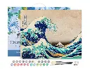 Pintar Por Números -La gran Ola de Kanagawa, Katsushika Hokusai- Bastidor 40 x 50 cm. Figured´Art