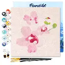 Pintar Por Números -Flores de Orquideas- Bastidor 20 x 20 cm. Figured´Art
