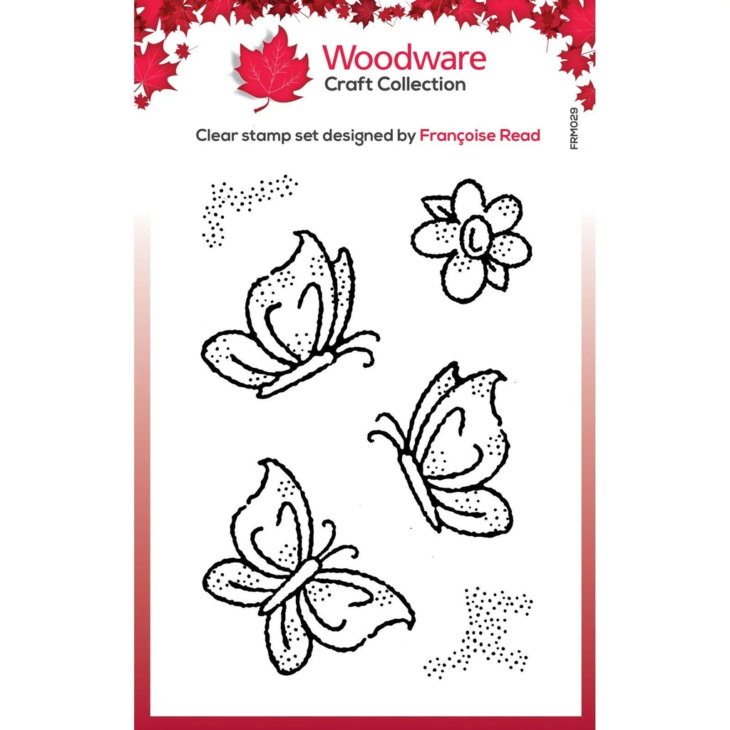 Placa Sellos Acrílicos -Little Butterflies- Woodware