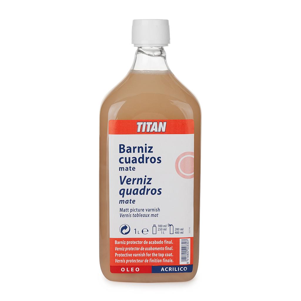 Barniz Cuadros Mate Opal  (1000 ml.) Titán