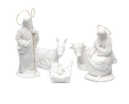 Figuras Nacimiento Clásico 20 cm. (5 pzs.) Escayola