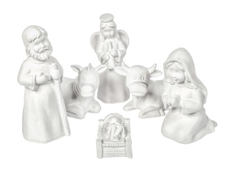 Figuras Nacimiento Infantil 15 cm. (6 pzs.) Escayola